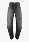 Acne Studios 2006f Distressed Wide-leg Jeans In Black