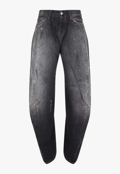 Acne Studios Trafalgar Straight-leg Jeans In Black
