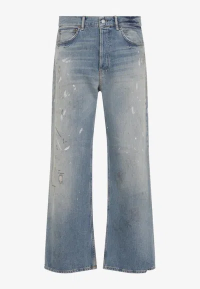 Acne Studios Trafalgar Vintage-effect Jeans In Blue