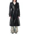 Acne Studios Women's Eco Leather Trench Coat In Black