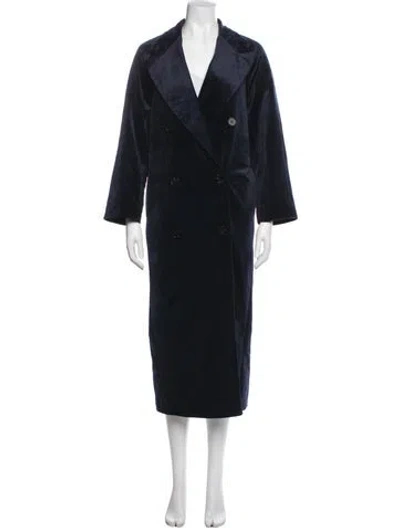Pre-owned Acne Studios Trench Coat In Blue