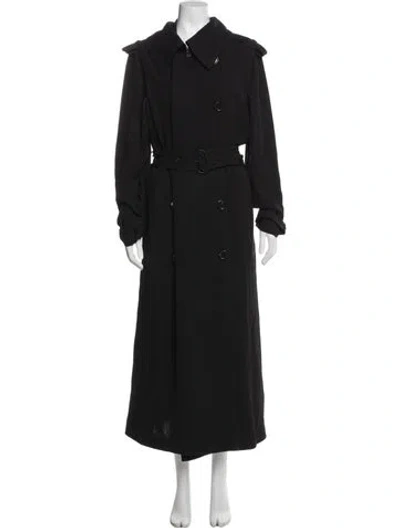 Pre-owned Acne Studios Trench Coat In Blue
