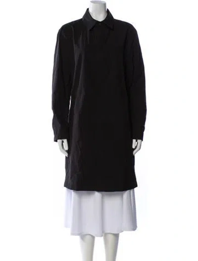 Pre-owned Acne Studios Trench Coat In Gray