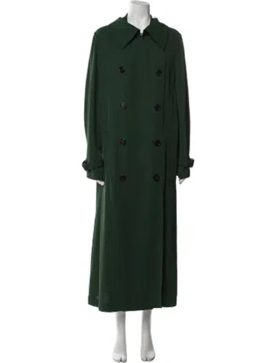 Pre-owned Acne Studios Trench Coat In Green