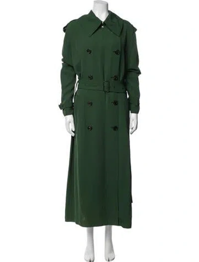 Pre-owned Acne Studios Trench Coat In Green