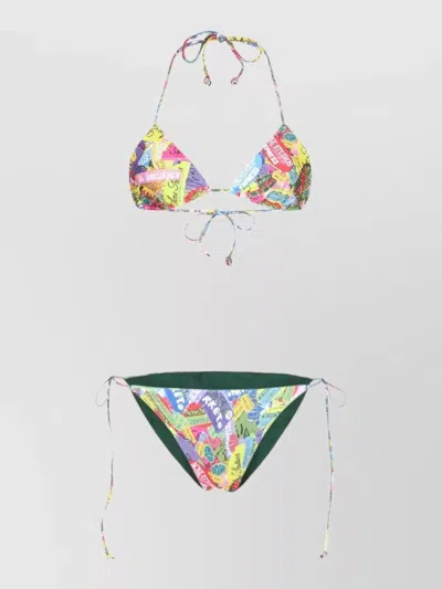 ACNE STUDIOS TRIANGLE BIKINI SET LOW RISE SIDE TIE