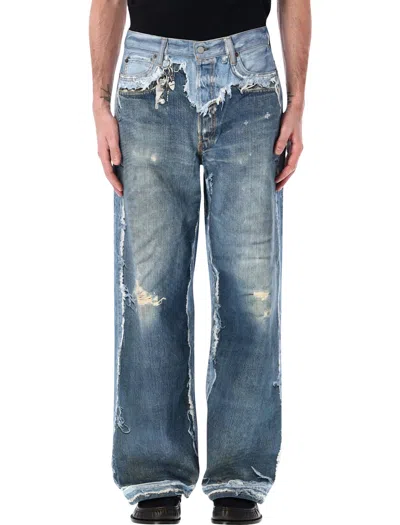 Acne Studios Trompe L Oeil 1981 Jeans In Blue