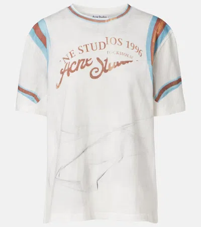 Acne Studios Trompe L'oil Cotton Jersey T-shirt In White