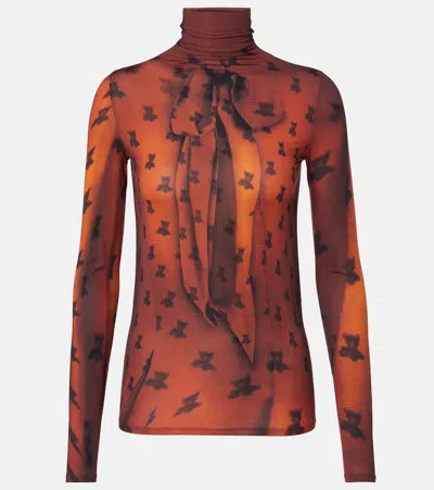 ACNE STUDIOS TROMPE-L'AIL HIGH-NECK TOP