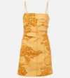 Acne Studios Dua Mini Cargo Dress In Orange