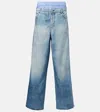 Acne Studios Trompe L'oeil Cotton Poplin Wide-leg Pants