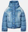 Acne Studios Trompe-l'oeil Down Jacket In Blue
