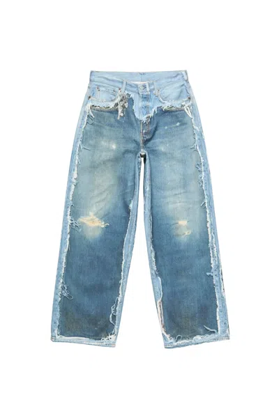 Acne Studios Trompe L'oeil Jeans - 1981 In Blue