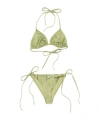 Acne Studios Printed Two-piece Swimwear In Nude