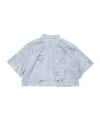 Acne Studios Button-up Shirt Printed In Blue
