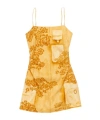 Acne Studios Dua Mini Cargo Dress In Yellow