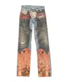 Acne Studios 2010 Printed Straight-leg Jeans In Multi