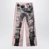 Acne Studios Panelled Denim Jeans In Pink