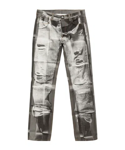 Acne Studios Trompe-l'œil Jeans In Black