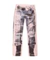 Acne Studios Panelled Denim Jeans In Pink