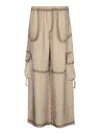 Acne Studios Pock Fluid Viscose Wide Cargo Pants