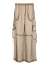 Acne Studios Pock Fluid Viscose Wide Cargo Pants