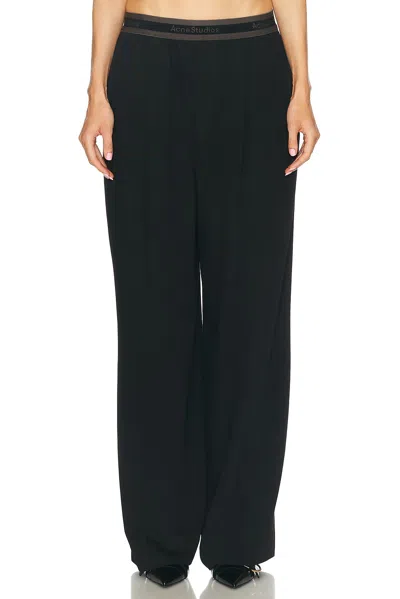 Acne Studios Trousers In Black