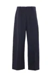 Acne Studios Pasant Wide-leg Pinstriped Twill Suit Trousers In Blue
