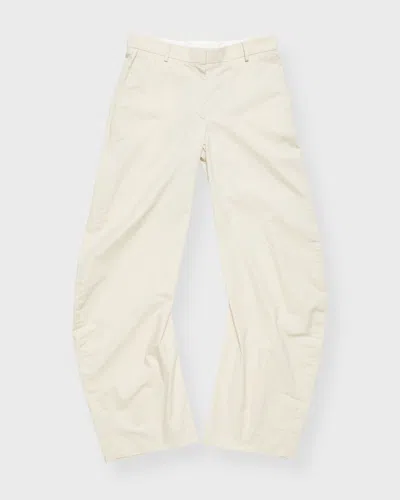 Acne Studios Straight Pants In White