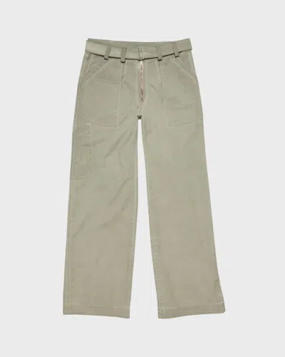 Acne Studios Trousers Twill Belt In Gray