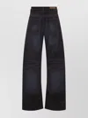 Acne Studios Trousers With Wide Leg And Belt Loops In Blue