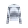 Acne Studios Striped Long-sleeved T-shirt In Blue