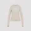 Acne Studios Embroidered Layered Long-sleeved T-shirt In Neutral