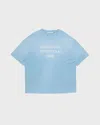 Acne Studios T-shirt Sprayed Logo In Blue