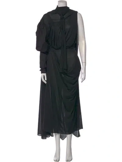Pre-owned Acne Studios Turtleneck Long Dress In Black