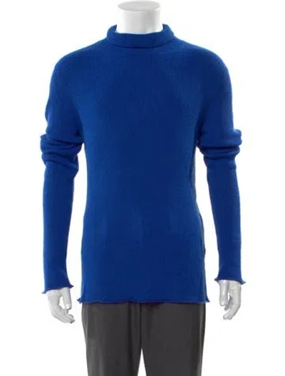 Pre-owned Acne Studios Turtleneck Long Sleeve Pullover W/ Tags In Blue