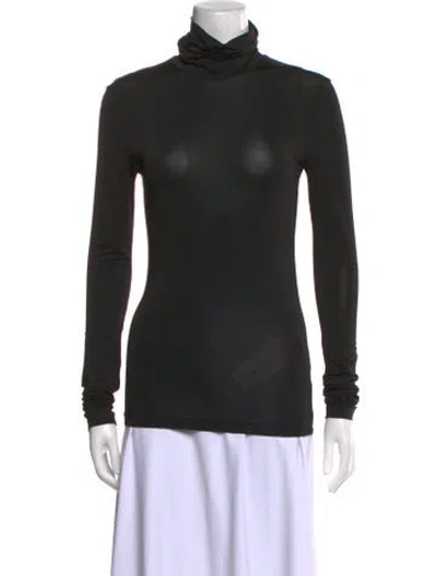 Pre-owned Acne Studios Turtleneck Long Sleeve Sweatshirt In Black