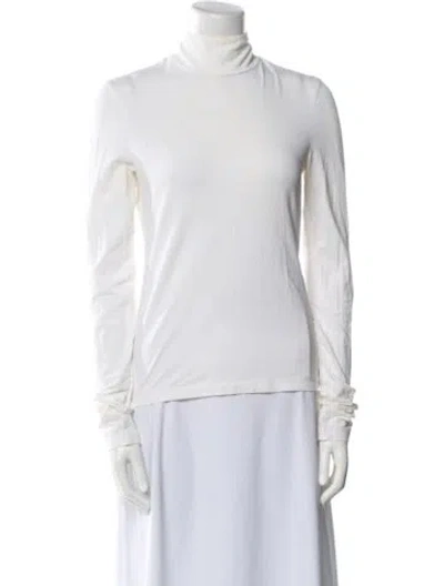 Pre-owned Acne Studios Turtleneck Long Sleeve Sweatshirt In White
