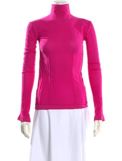 Pre-owned Acne Studios Turtleneck Long Sleeve Top In Pink