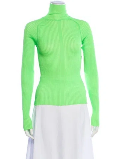 Pre-owned Acne Studios Turtleneck Long Sleeve Top W/ Tags In Green