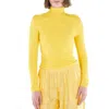 Acne Studios Turtleneck Long Sleeve Top In Yellow