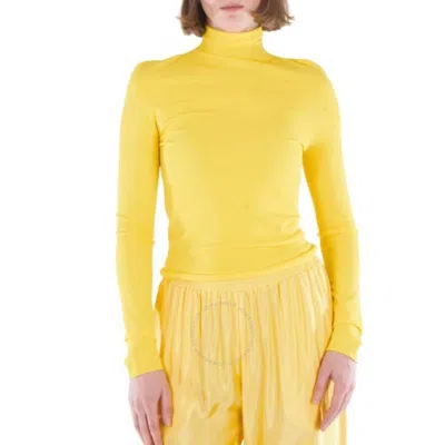 Acne Studios Turtleneck Long Sleeve Top In Yellow