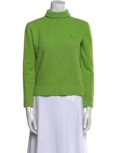 Pre-owned Acne Studios Turtleneck Sweater In Green