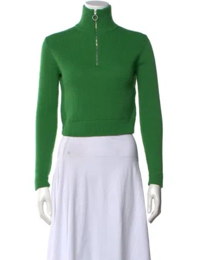 Pre-owned Acne Studios Turtleneck Sweater In Green