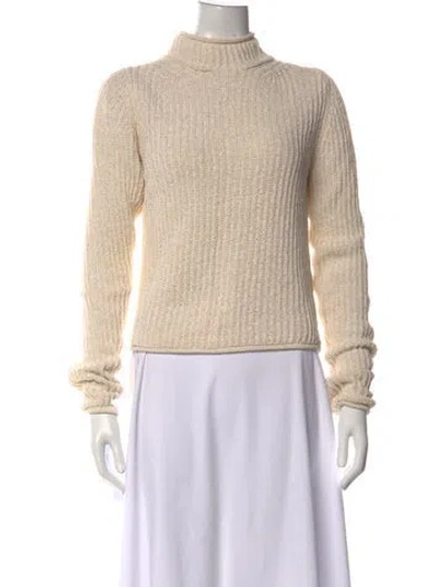 Pre-owned Acne Studios Turtleneck Sweater In Neutral