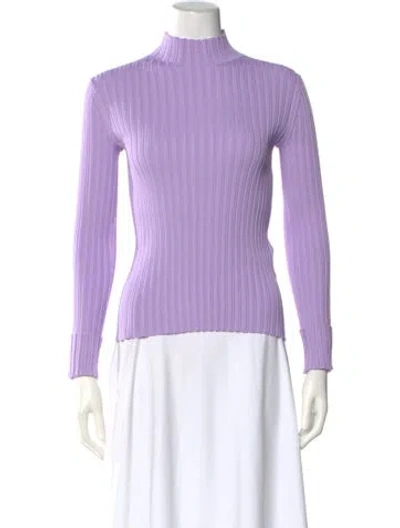 Pre-owned Acne Studios Turtleneck Sweater In Purple