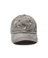 Acne Studios Carliy Trafalgar Embroidered Back Logo Adjustable Baseball Cap In Gray