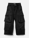Acne Studios Twill Cargo Trousers In Black