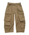 Acne Studios Twill Cargo Trousers In Green