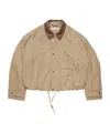 Acne Studios Twill Casual Jacket In Brown